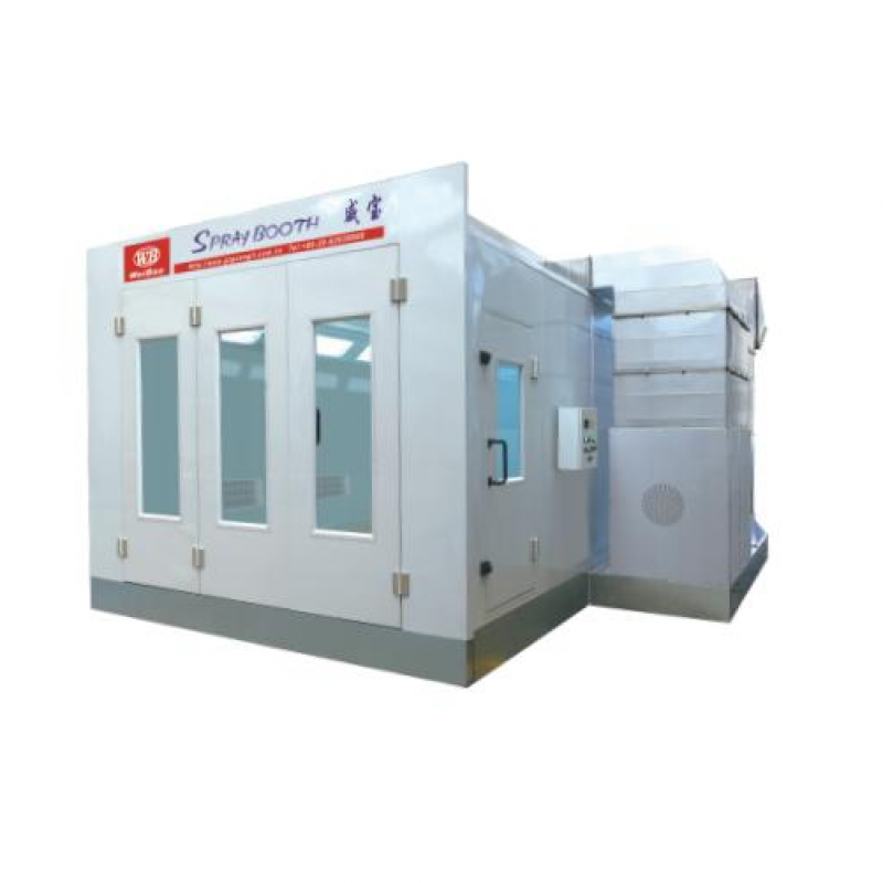 Phòng sơn sấy xe con gốc dầu 6.9 x 3.9 x 2.6 m, hồng ngoại sóng dài 24 Kw, 18000 m3/h