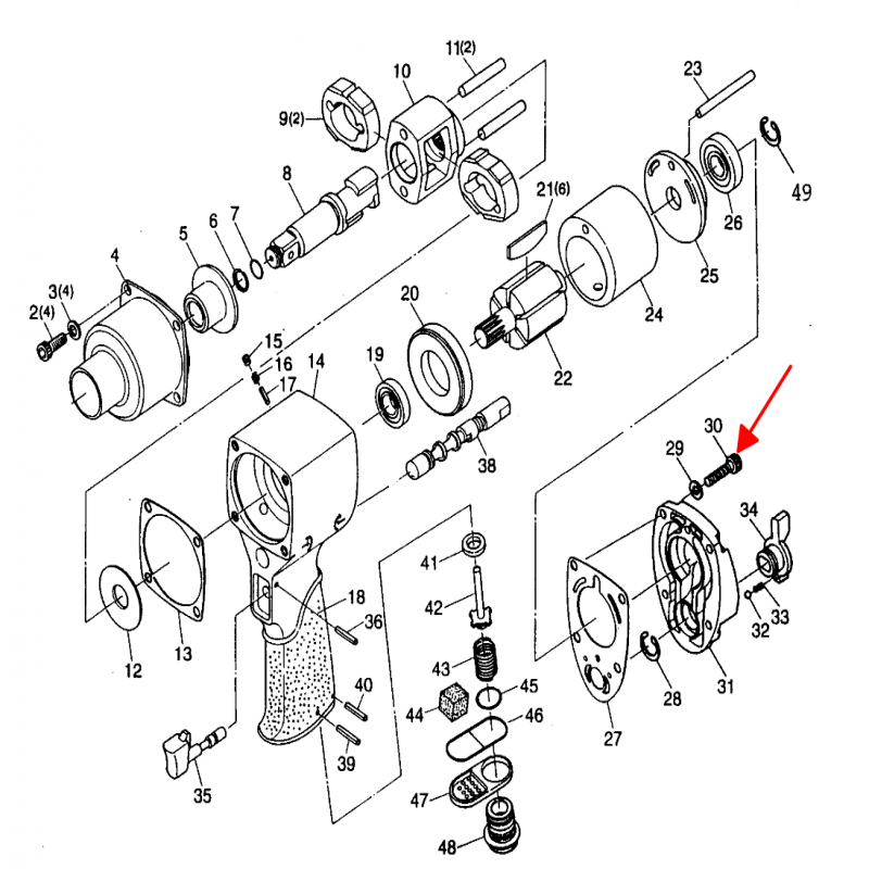 Lục giác bắt nắp đậy - Phụ kiện dùng cho súng SP-1140EX