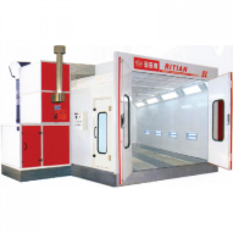 Phòng sơn sấy xe con gốc dầu 6900 x 4000 x 2700 mm, đầu đốt 13 Kw, 24000 m3/h (sàn 2 dãy hở )