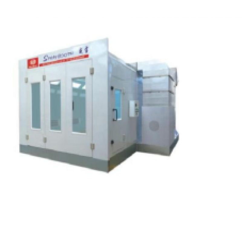 Phòng sơn sấy xe con gốc dầu 6.9 x 3.9 x 2.6 m, điện trở nhiêt 24 Kw, 18000 m3/h