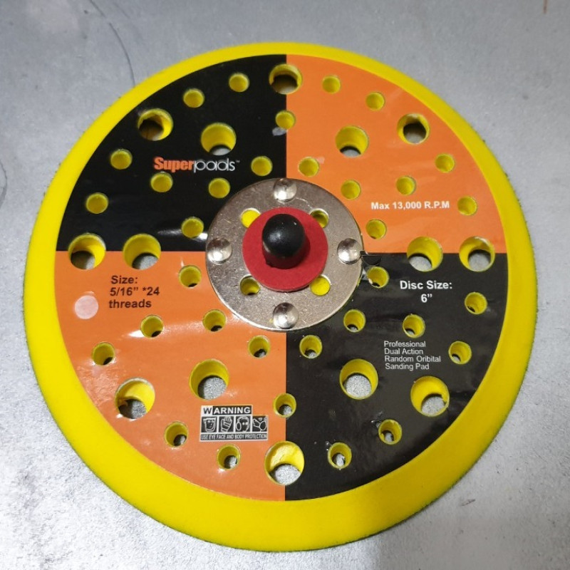 Đế chà tròn phi 148mmx10mm - 52 lỗ dùng cho máy chà matit