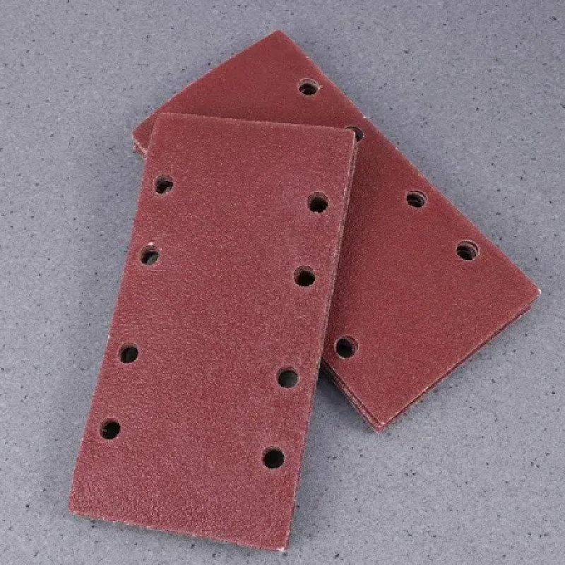 Giấy nhám máy P240, 70x198mm (10 lỗ-màu đỏ)