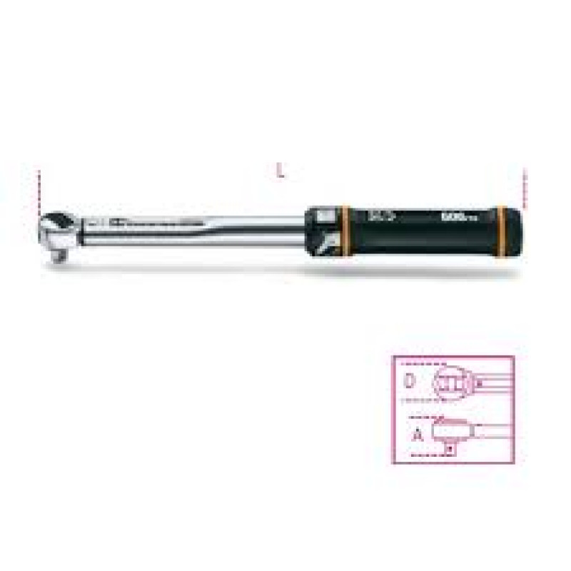 Tay cân lực 3/8", dải đo 10÷50 Nm