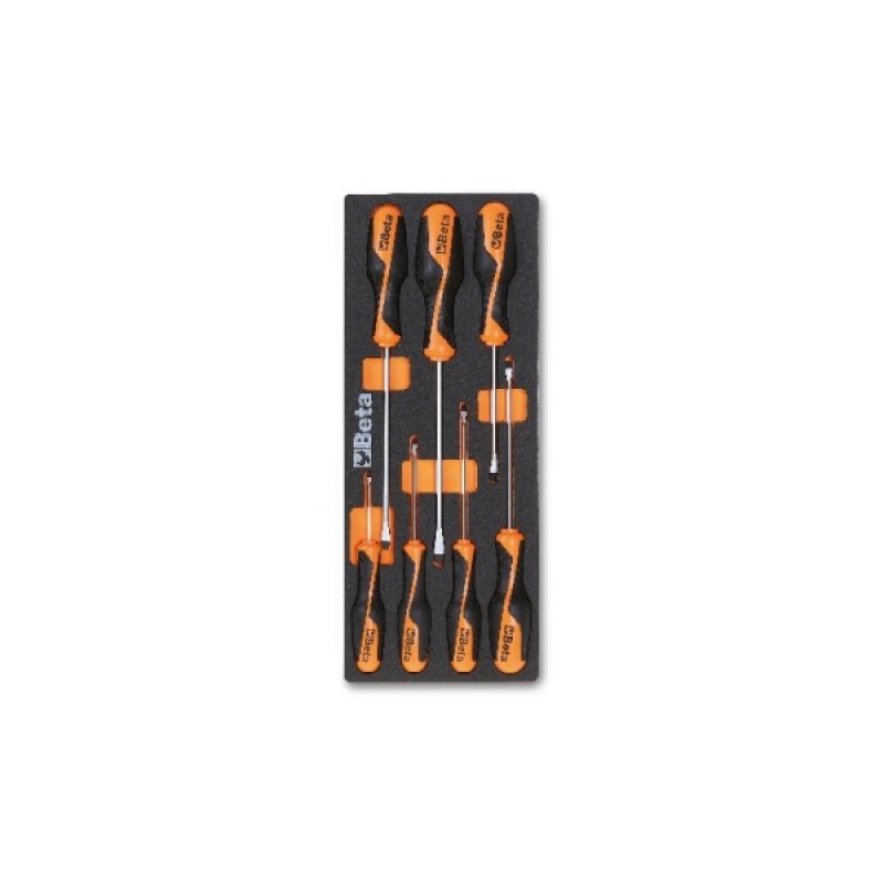 Bộ tô vít 2 cạnh, 7 chi tiết (2,5x50 - 6,5x150 mm) có khay