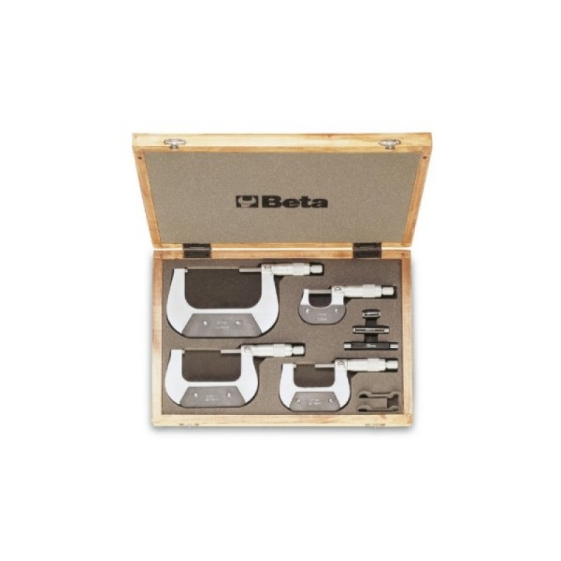 Bộ Panme cơ khí đo ngoài, 4 chi tiết, dải đo 0-100 mm
